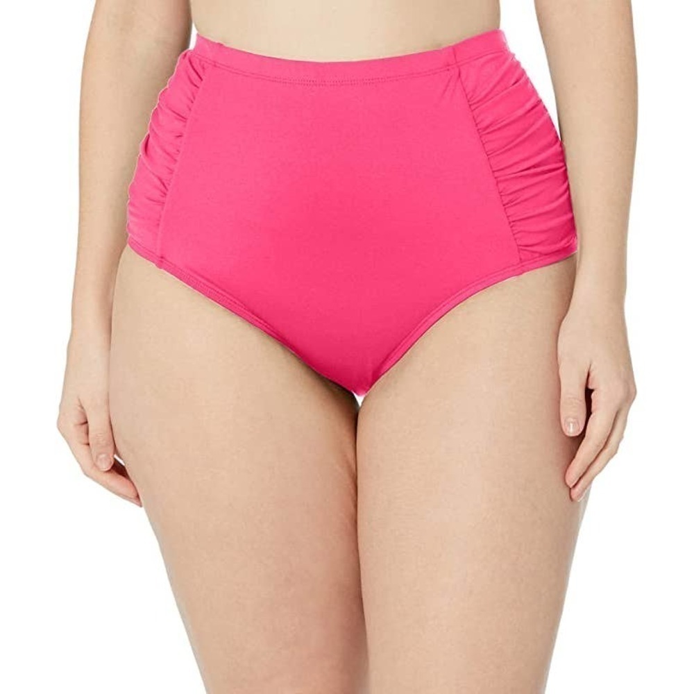 La Blanca Island Goddess Side Shirred High Waist Bottom Size 6